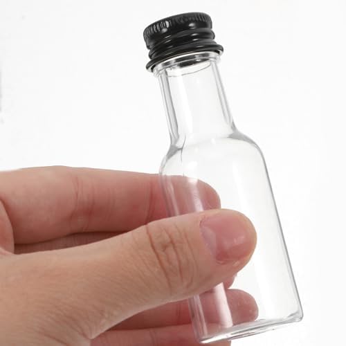 24pcs Mini Plastic Bottles with Aluminum Caps for Creative Beverages