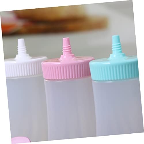 PRETYZOOM Salad Dressing Squeeze Bottles with Mustard Ketchup Dispenser