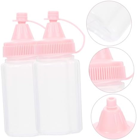 STOBAZA 4-Piece Squeeze Condiment Bottles
