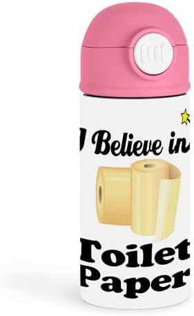 3dRose Funny Toilet Humor Kids Pink Thermos
