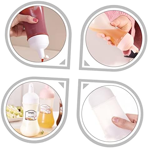 Durable Kitchen Squeeze Bottles - 350ml for Condiments Ketchup and Dressings