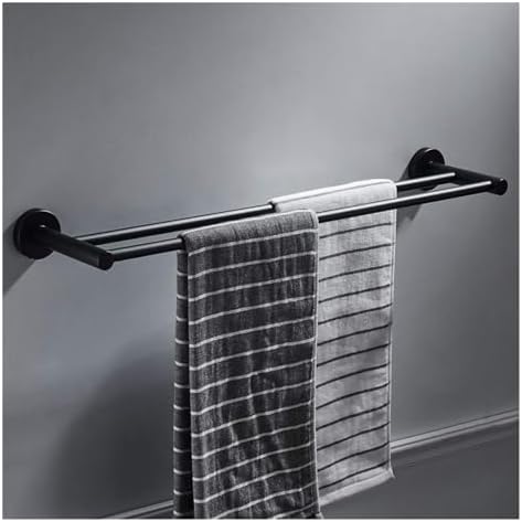 Towel Racks Towel Bar Black Perforated Towel Rack Bathroom Accessory