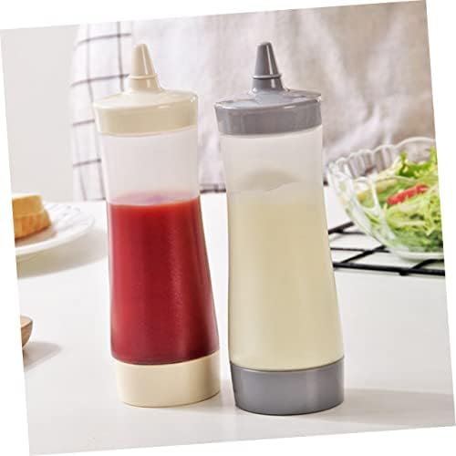 Garneck Reusable Condiment Squeeze Bottle Kitchen Essential for Salad Jam and Ketchup