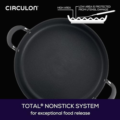 Circulon 83908 Radiance Hard Anodized Stock Pot 75 Quart Gray
