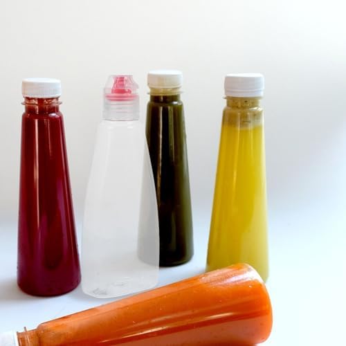 4pcs Honey Bottles Mini Plastic Squeeze Bottles with Flip Lids 1
