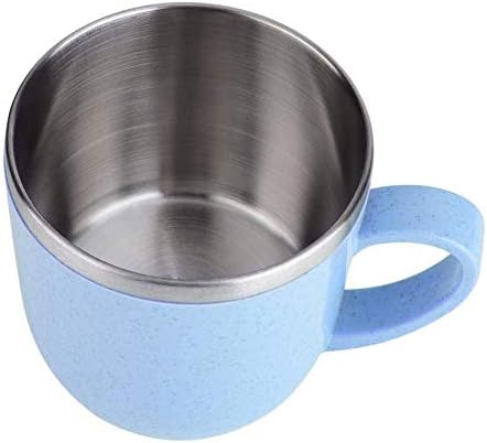 220ml Insulated Coffee Cup with Wheat Straw Shell