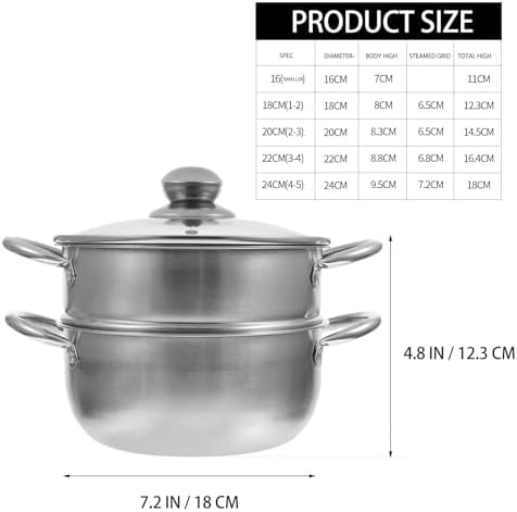 DOITool 11-inch Multipurpose Stainless Steel Steam Cooker