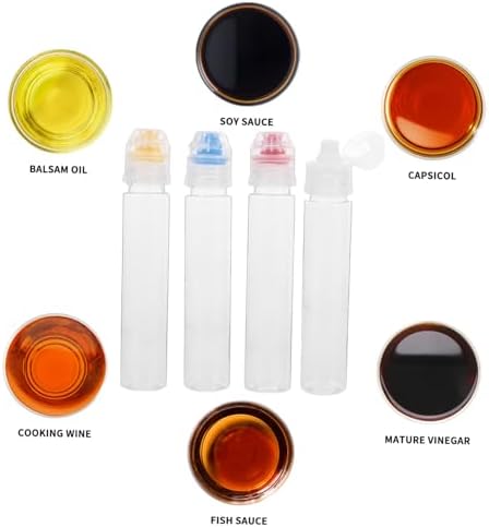8 Pcs Mini Squeeze Condiment Bottles