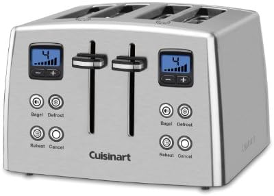 Cuisinart 4-Slice Countdown Toaster with Blue Display and Can Opener