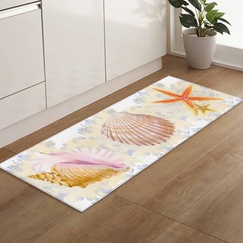 Experience Anti-Fatigue Comfort with Seashell Kitchen Rugs