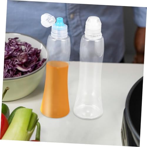 12 Pcs Refillable Condiment Squeeze Bottles with Leakproof Cap