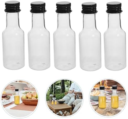24pcs Mini Plastic Bottles with Aluminum Caps for Creative Beverages