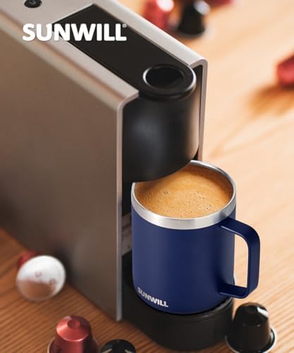 Keep Hot Cold with SUNWILL Insulated Coffee Mug with Lid