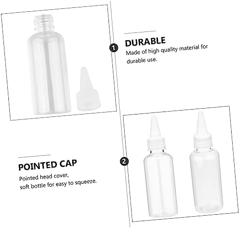 GRIRIW 60ml Multi-Purpose Squeeze Bottles 20 Pack White