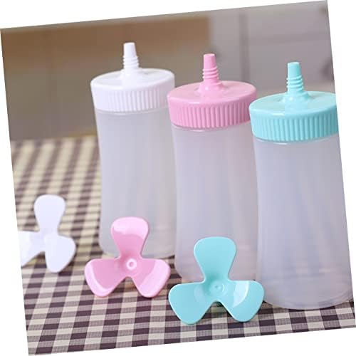 VINTORKY Condiment Squeeze Bottles for Ketchup Mustard Salad Dressing