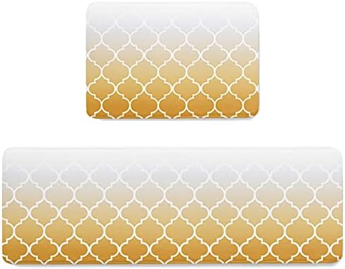 Libaoge Retro Kitchen Mat Set for Home anti-fatigue anti-slip