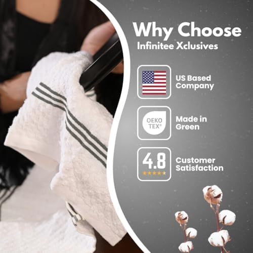Infinitee Xclusives - Ultra Soft Absorbent 15x25 inch Kitchen Towels