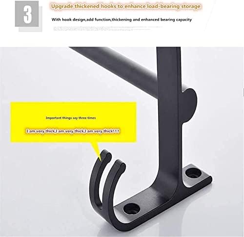 TiStm Solid Aluminum Double Towel Bar for Bathroom