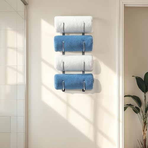 Styleful 4-Tier Towel Racks for Home and RV Use