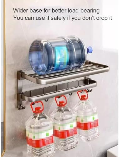 ANNBK A Aluminum Towel Shelf for Bathrooms