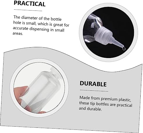 Set of 20 Squeeze Bottles with Pointed Nozzles 60ml PET Plastic 1