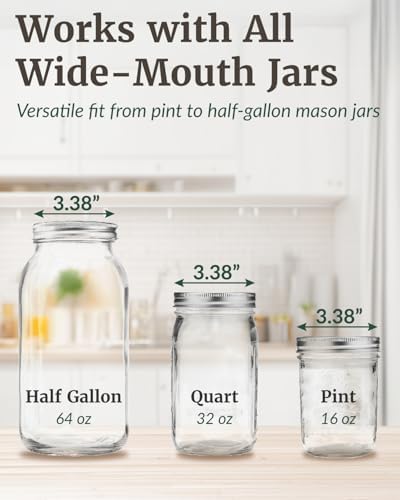 Elementi Fermentation Lids for Mason Jars Set of 2