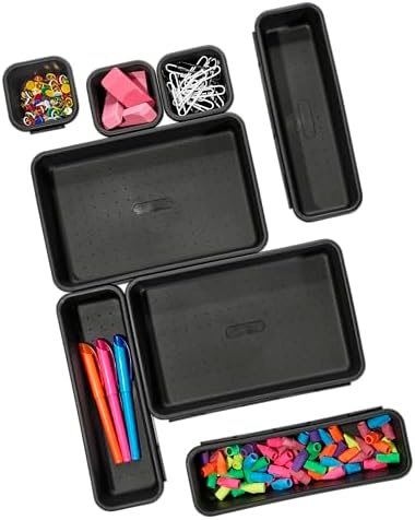 Madesmart 8-Piece Plastic Organizer Interlocking Design for Your Drawers