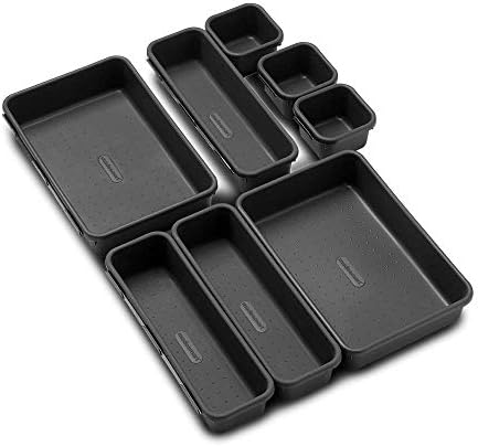 Madesmart 8-Piece Plastic Organizer Interlocking Design for Your Drawers