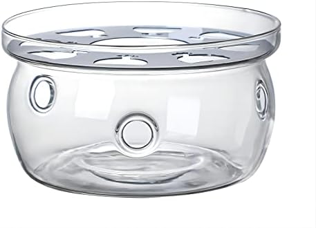 Glass Teapot Warmer with Borosilicate Glass and Tea Light Holder