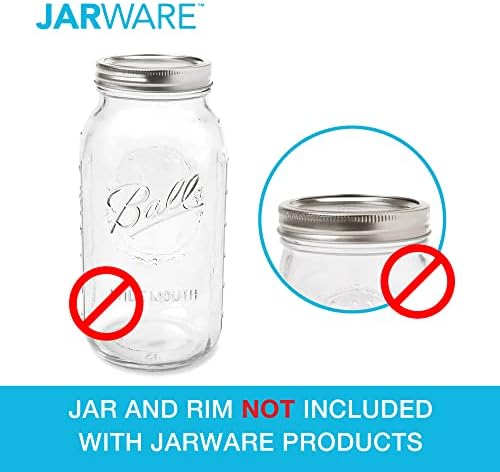 Jarware Stainless Steel Spice Shaker Lid Easy to Use Durable