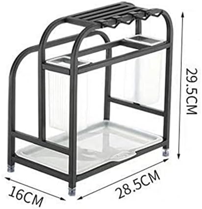 Silver Kitchen Knife Holder Durable Long-Lasting Metal Kitchen Utensil Storage Rack