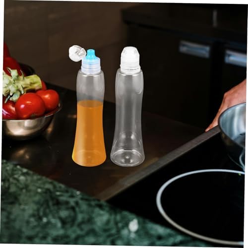 12 Pcs Refillable Condiment Squeeze Bottles with Leakproof Cap