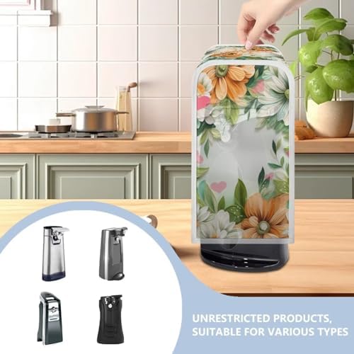 Beautiful Can Opener Protective Cover with Daisy Print Design for Home Kitchen