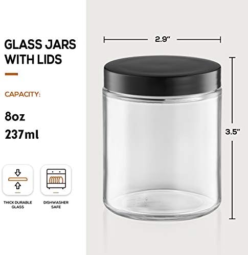 12-Piece Glass Jars Set