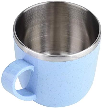 220ml Insulated Coffee Cup with Wheat Straw Shell