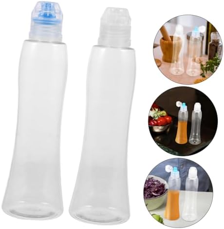 12 Pcs Refillable Condiment Squeeze Bottles with Leakproof Cap