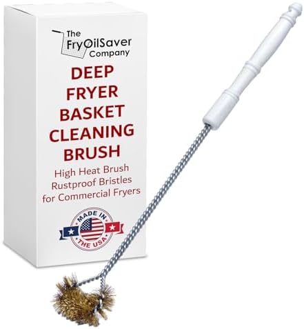 Deep Fryer Basket Cleaning Brush - Rustproof High Heat Resistant