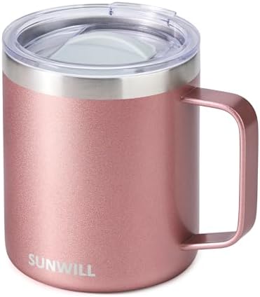 Sturdy Travel Coffee mug with Lid for Ice Hot Drinks