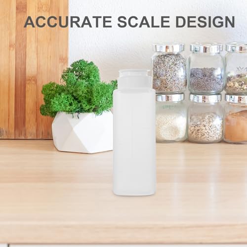 Kichvoe 300ml Transparent Condiment Squeeze Bottle
