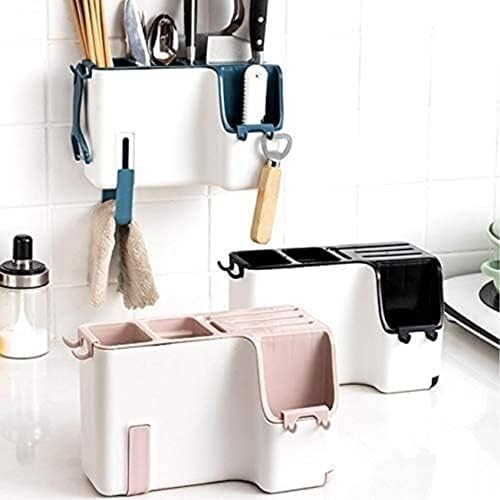 Rutavm Creative Kitchen Knife Storage Holder Dual-Purpose Pink