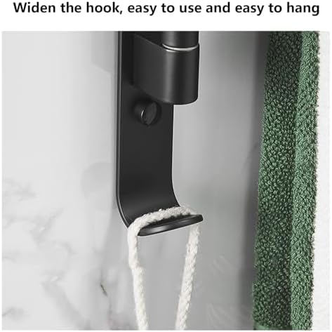 Compact Nordic Black Rotating Towel Holder