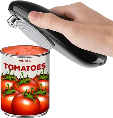 Ergonomic Battery-Operated Can Opener for Seniors with Strong Motor