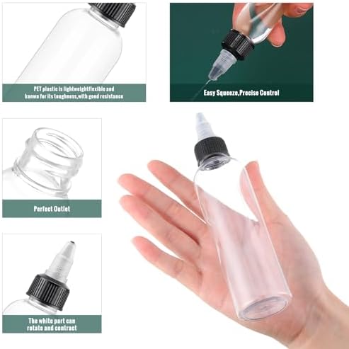 Irenare 150 Pcs Plastic Squeeze Bottles