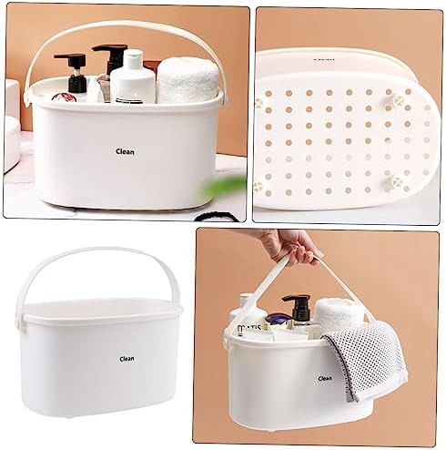 MAGICLULU Compact Portable Shower Basket for Bathroom Kitchen Use