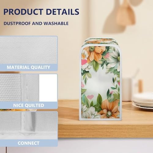 Beautiful Can Opener Protective Cover with Daisy Print Design for Home Kitchen
