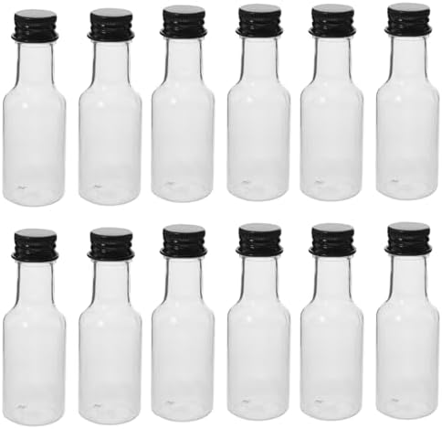 24pcs Mini Plastic Bottles with Aluminum Caps for Creative Beverages