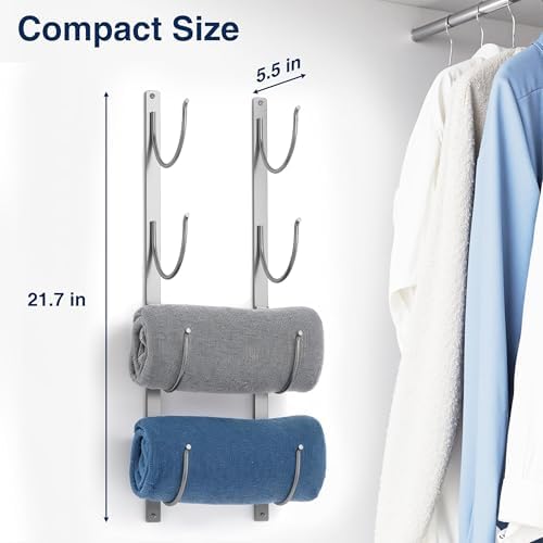 Styleful 4-Tier Towel Racks for Home and RV Use