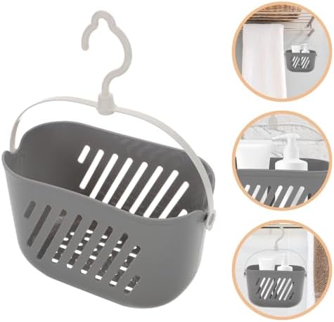 Hanging Shower Basket with Hook Handle for Home and Kitchen