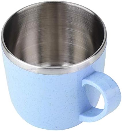 220ml Insulated Coffee Cup with Wheat Straw Shell
