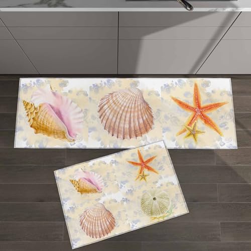 Experience Anti-Fatigue Comfort with Seashell Kitchen Rugs